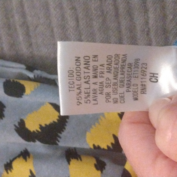 Easel LA super oversized small LS top patchwork colorful leopard - Picture 3 of 9